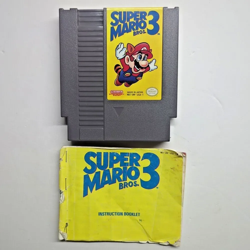 Super Mario Bros. 3 Nintendo Entertainment System NES Game Cartridge with Manual